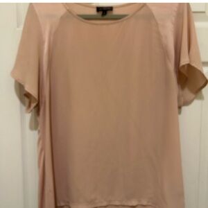 The Limited Pink Flutter Sleeve Blouse